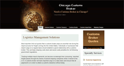 Desktop Screenshot of chicagocustomsbroker.com